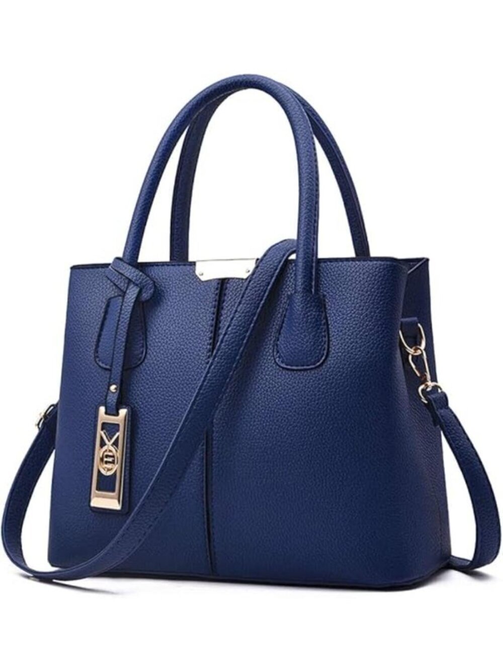 Women's Dark Blue Shoulder Tote Bags Top Handle Satchel Purses and Handbags